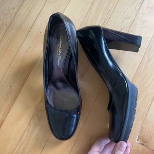 Gianvito Rossi Patent Leather with Wooden Heel Detail